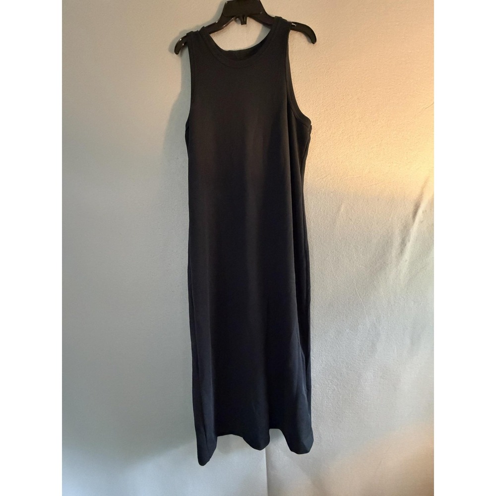 Recreation By Thread & Supply Tank Dress Womens Large Black Long Jersey Stretch